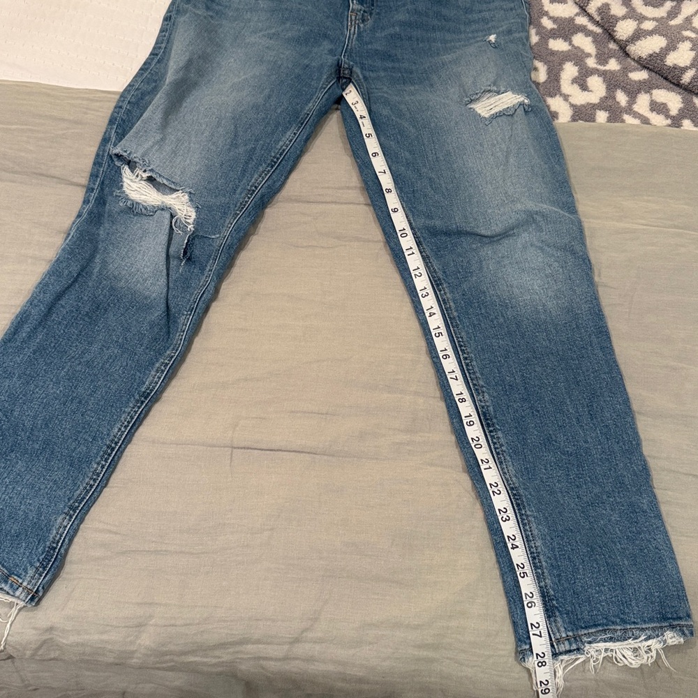 Hudson Jeans Distressed Blue Denim - Picture 4 of 5